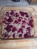 Budín de frambuesa saludable