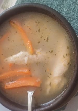 Una foto de Sopa de pollo