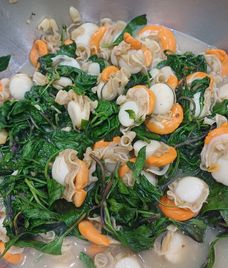 cồi sò điệp xào toi