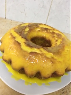 صورة لوصفة كيكة البرتقال مع الصوص