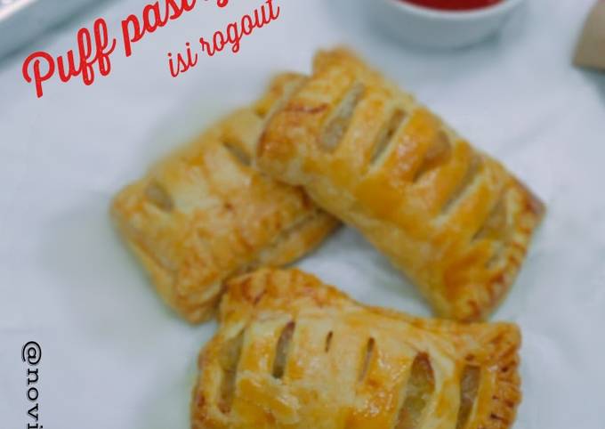 Puff pastry isi rogout