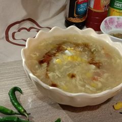 Chicken Corn Soup 🍲🍲🍲 A picture of Chicken Corn Soup 🍲🍲🍲.