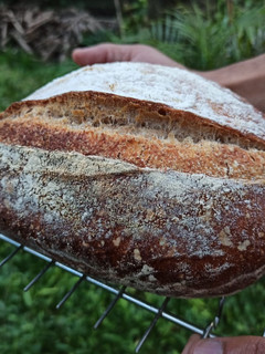 Una foto de Pan de masa madre con harina integral