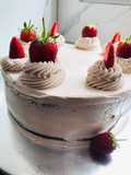 Chocolate cake with choc-nut frosting