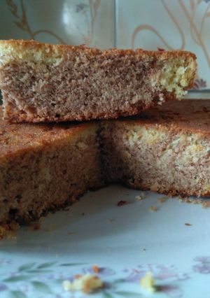 A picture of #Bakingcontest Orange marble cake.