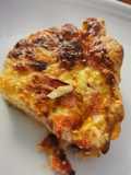 Quiche tomate, jambon et vache qui rit