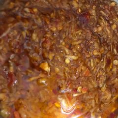 A picture of Lehsan Mirch ki chutney.