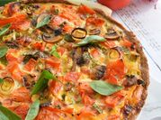 Una foto de quiche saludable