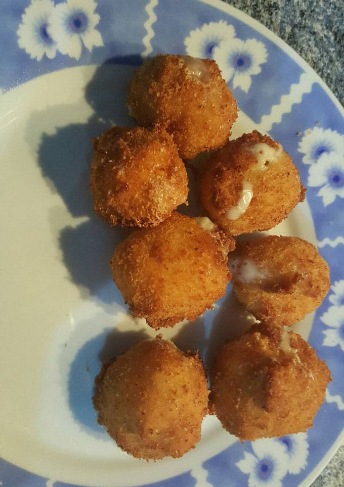 Una foto de Bolas de queso y jalapeño o las tambien denominadas chili cheese
