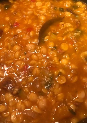 Una foto de Garbanzos con chorizo