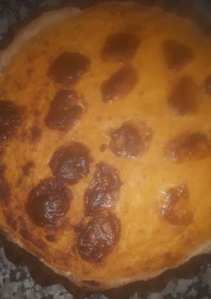 Una foto de Tarta de calabaza fácil sana