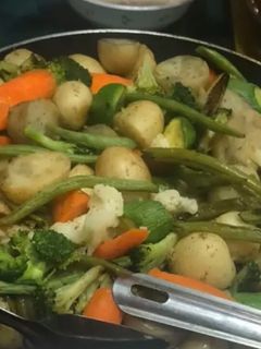 Una foto de Verduras al vapor