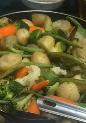 Una foto de Verduras al vapor