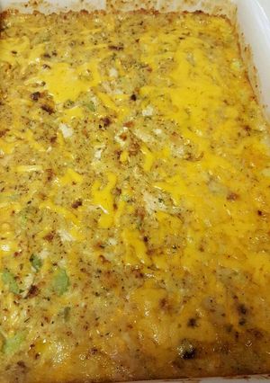 A picture of Chicken & Dressing Bake.