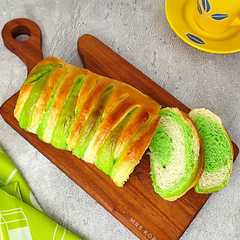 Swirl Pandan Bread (Shokupan)-レシピのメイン写真