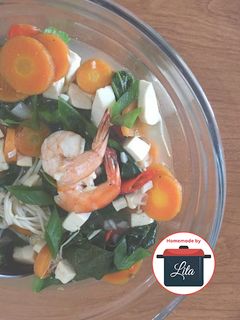 Foto resep Tumis kuah baby kailan udang lengkap enak mudah #homemadebylita