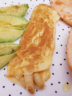 Una foto de Tortilla de espárragos blancos