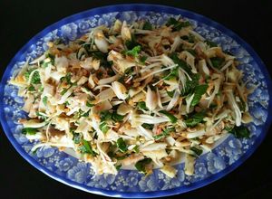 Hình của món Nộm mít non.