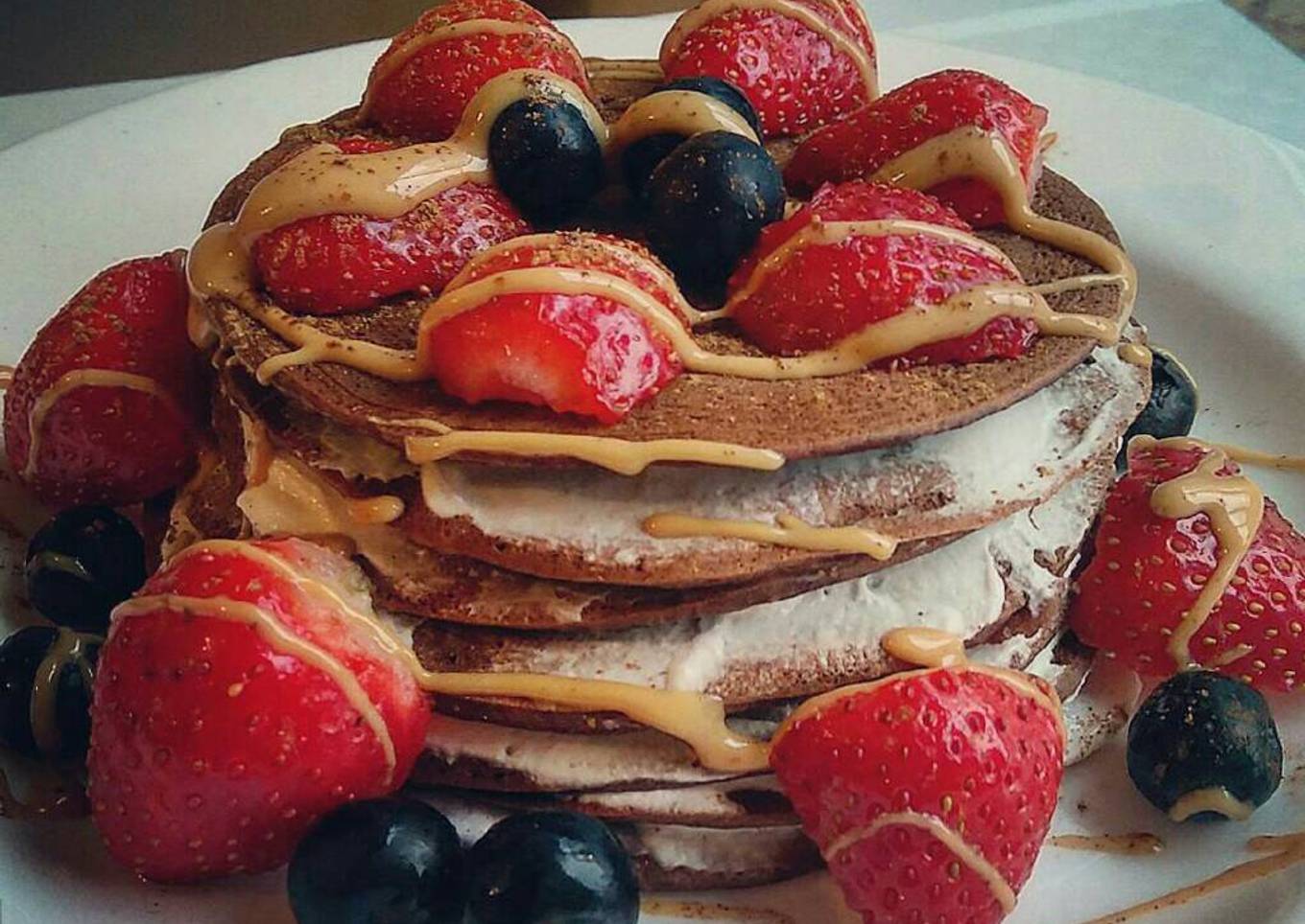 Pancakes de plátano y avena