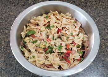 Update, Prepare Recipe Roasted Red Pepper Artichoke and Olive Pasta Salad Savory Delicious