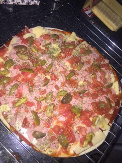 Una foto de Pizza jamón