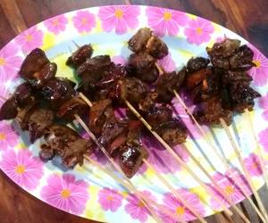 Resep mudah Sate Hati Ayam bumbu  jangkep Lezat Mantap