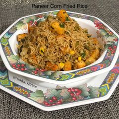 A picture of Paneer Corn Fried Rice.
