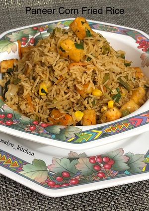 A picture of Paneer Corn Fried Rice.
