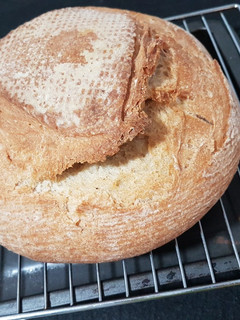 Una foto de Pan casero con prefermento 🍞