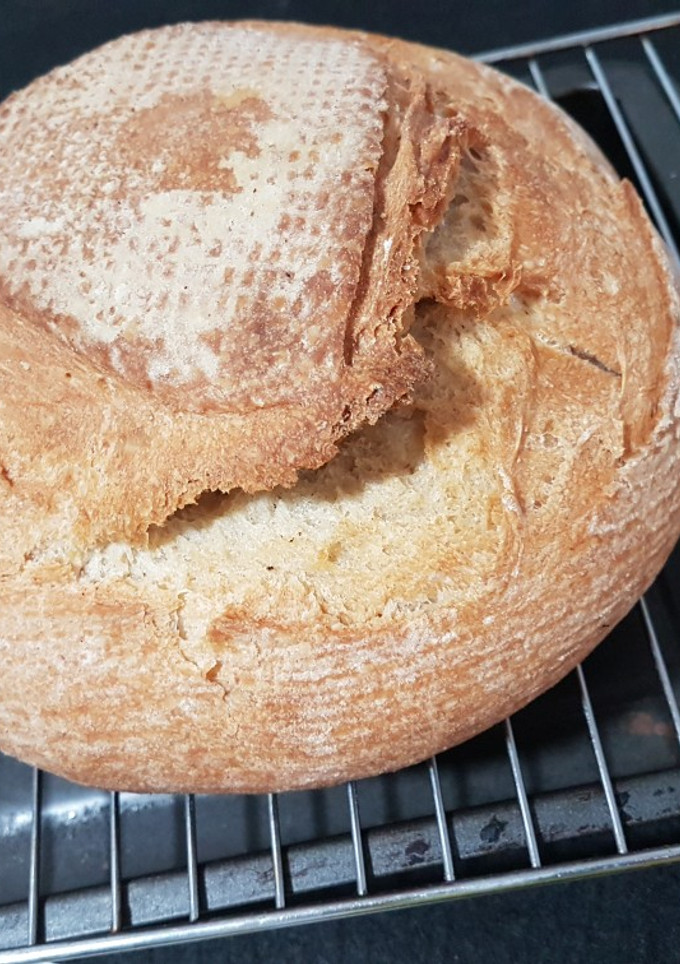 Una foto de Pan casero con prefermento 🍞