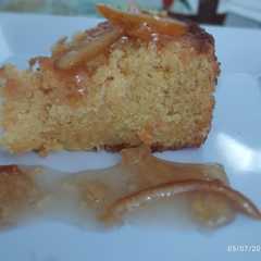 Una foto de Torta de zanahoria y naranja