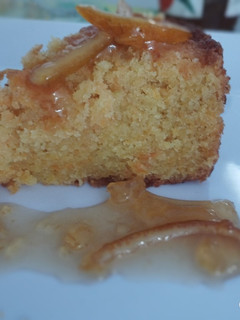 Una foto de Torta de zanahoria y naranja