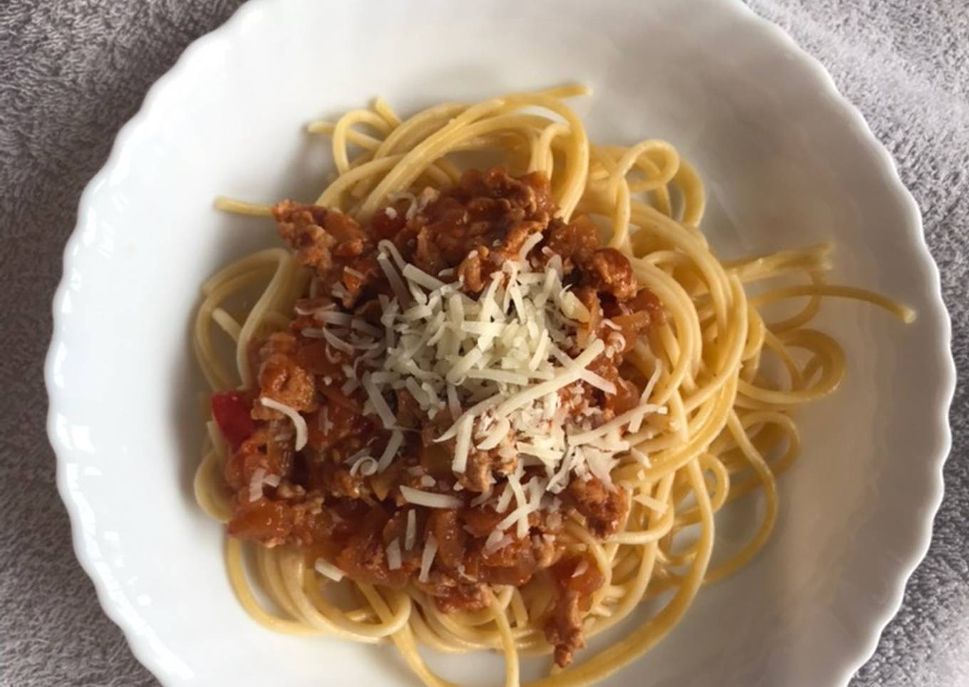 #998 Spaghetti chicken bolognese