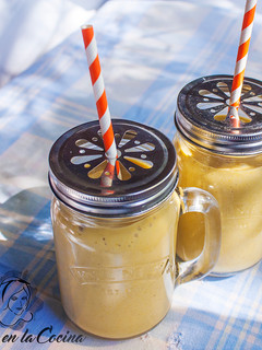 Una foto de Smoothie de Kaki y Banana