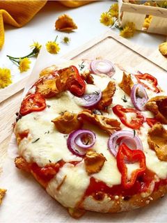 صورة لوصفة بيتزا 🍕