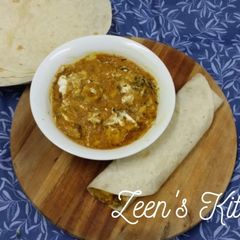 A picture of Paneer Makhani Tortilla Wraps.