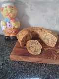 Pan de Nuez saladito con leche y bagazo 🍞