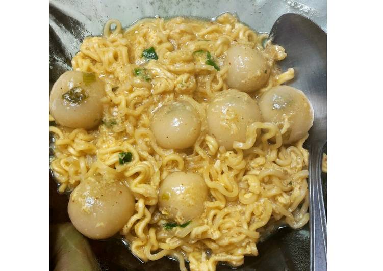 Resep Mie Telur Campur Cilok Anti Gagal