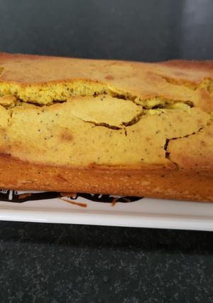 Una foto de Cake de mandarina y amapola
