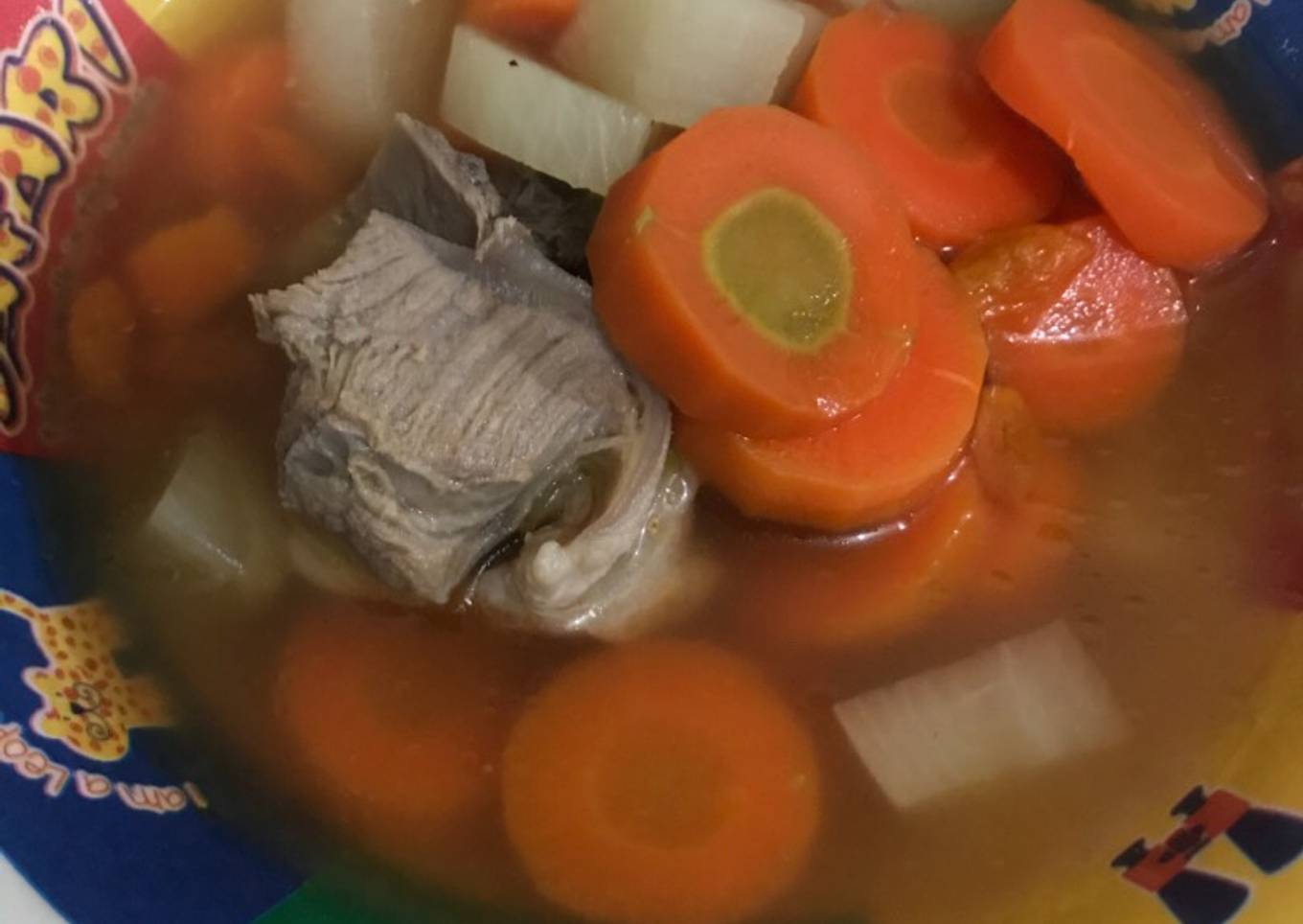Soup lobak bakkut