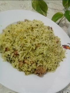 عکسی از دستور کته سبزی پلو😋