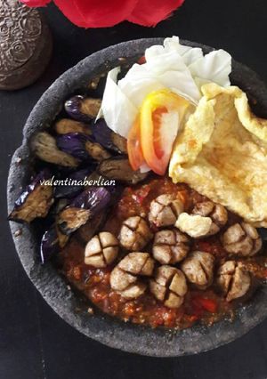 Foto resep Bakwan / bakso penyet