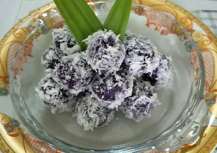 Cara Membuat Bola2 Ubi Ungu Bukan Klepon Yang Lezat