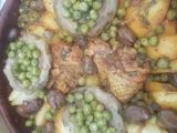 طاجين بالقوق والجلبانة