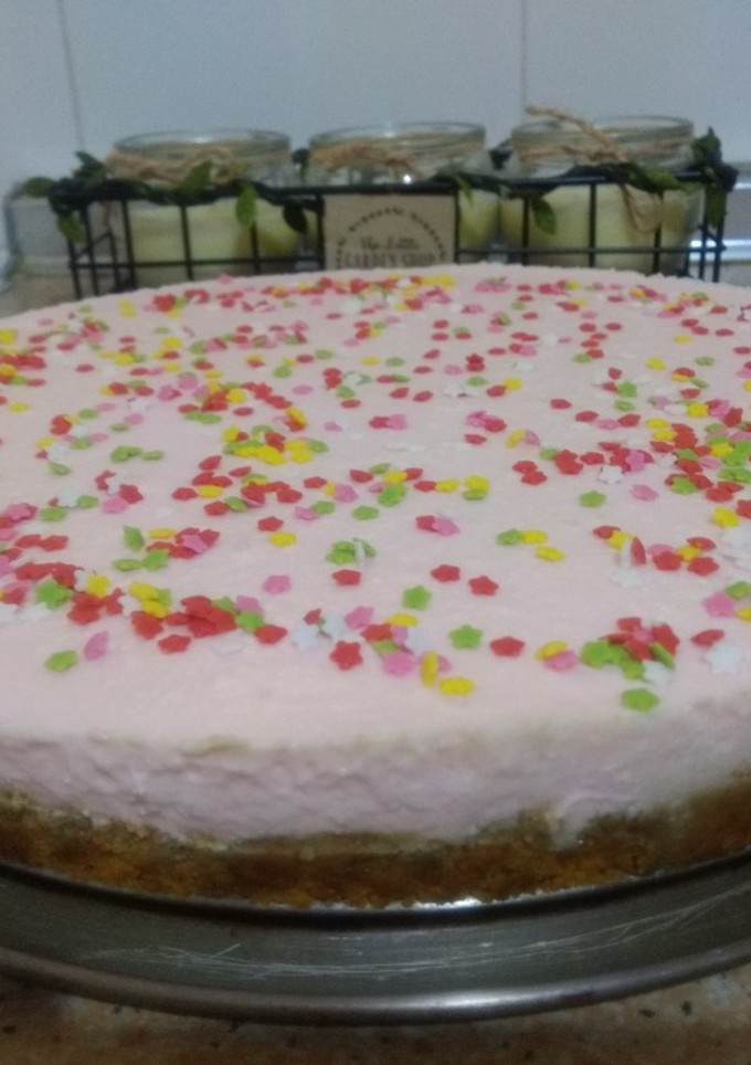 Una foto de Tarta de petit suisse