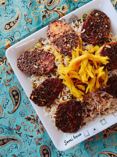 عکسی از دستور ته دیگ سیب زمینی و زیره