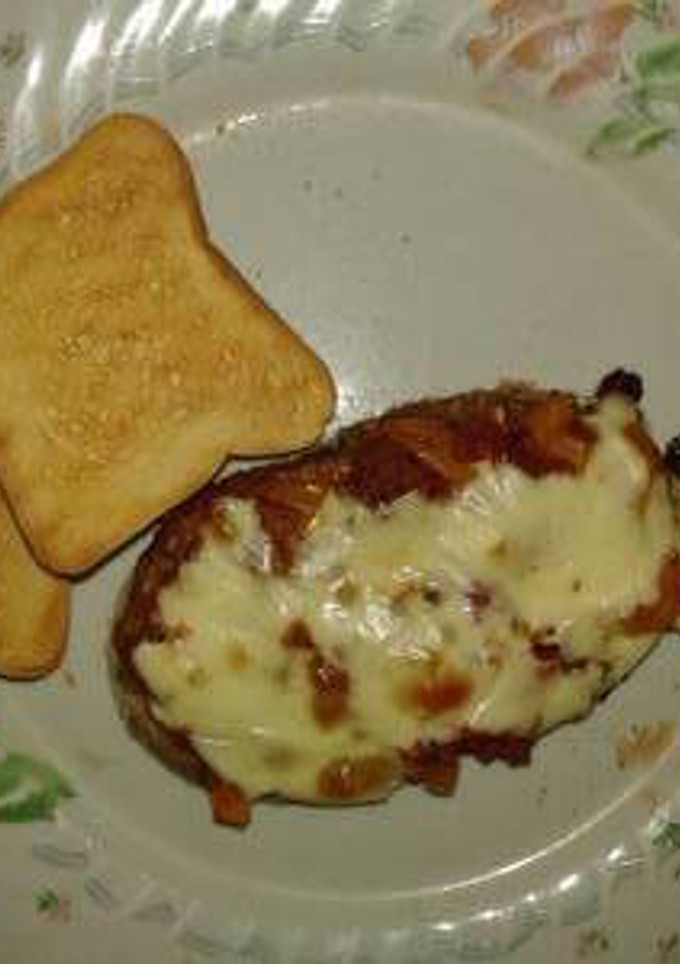 Una foto de Milanesas de berenjena a la napolitana (al horno, sin freír)
