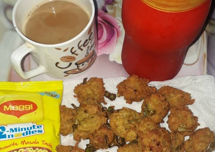 Simple Way to Cook Tasty Herbed Maggi Fritters