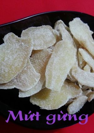 Hình của món Mứt Gừng.