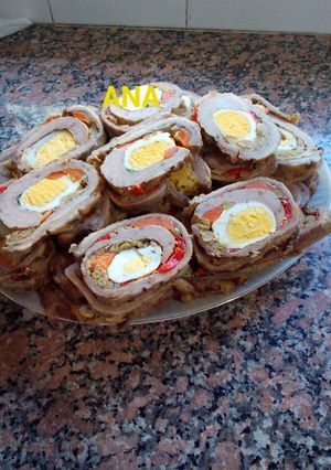 Una foto de Matambre casero arrollado